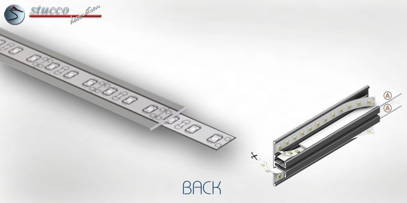 Abdeckung transparent A ALU BACK