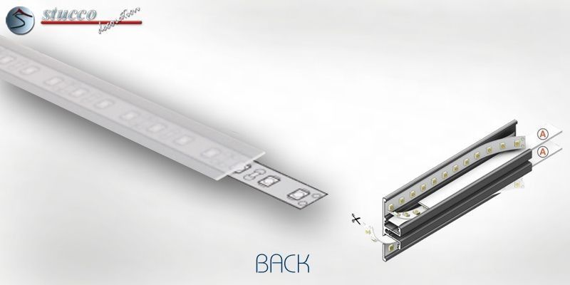 Abdeckung opal A ALU BACK