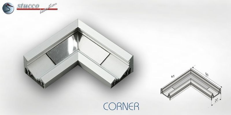 Eckelement Aluschiene CORNER