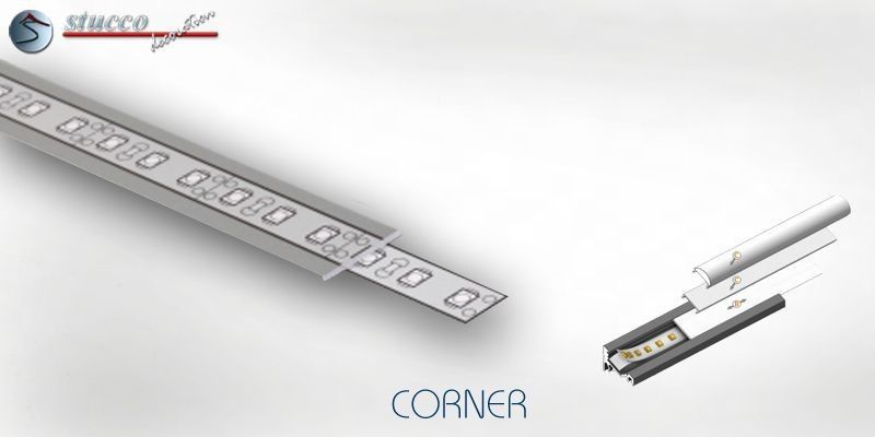 Abdeckung transparent B ALU CORNER