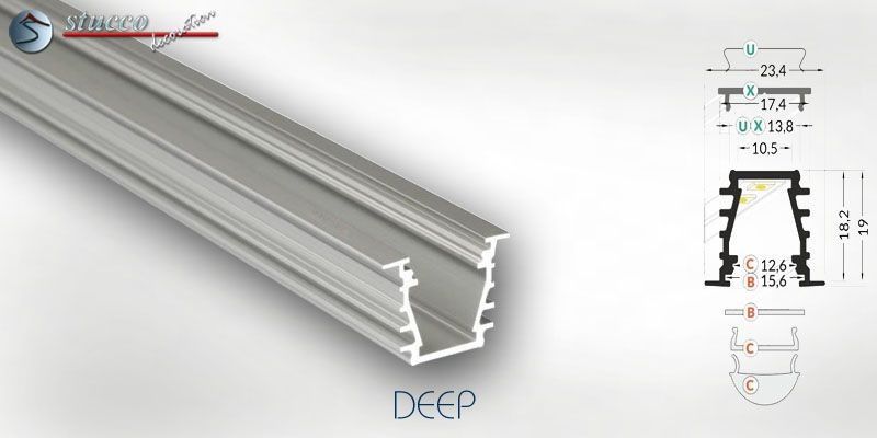 Aluminiumleiste DEEP