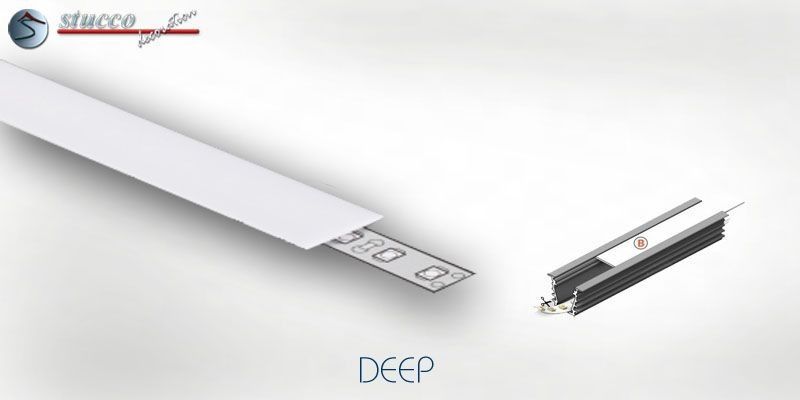 Abdeckung weiss B ALU DEEP
