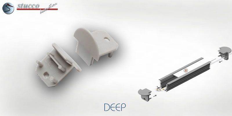 Endkappen Alu DEEP