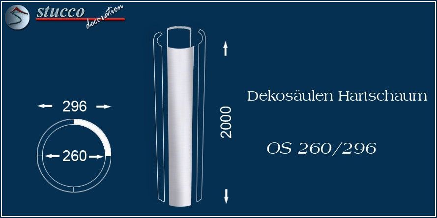 Dekosäulen Hartschaum OS 260/296