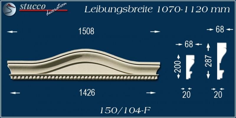Fassadenelement Bogengiebel Oppenheim 150/104F 1070-1120