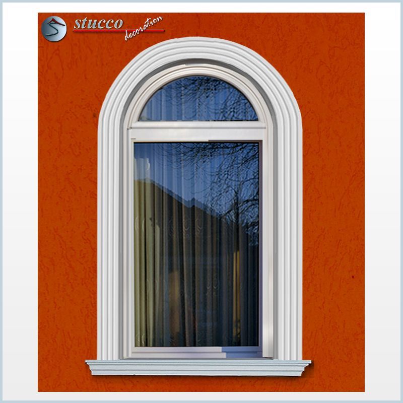 Fensterverzierung mit flexiblen Fassadenprofilen