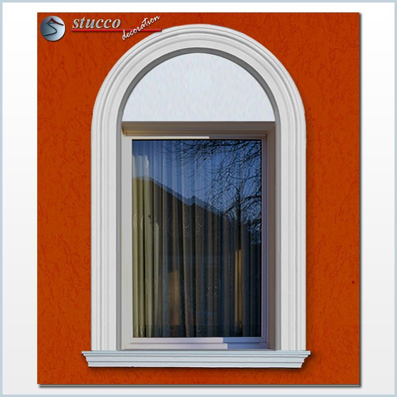 101. Fassaden Idee: flexible Stuckleisten für Fensterverzierung