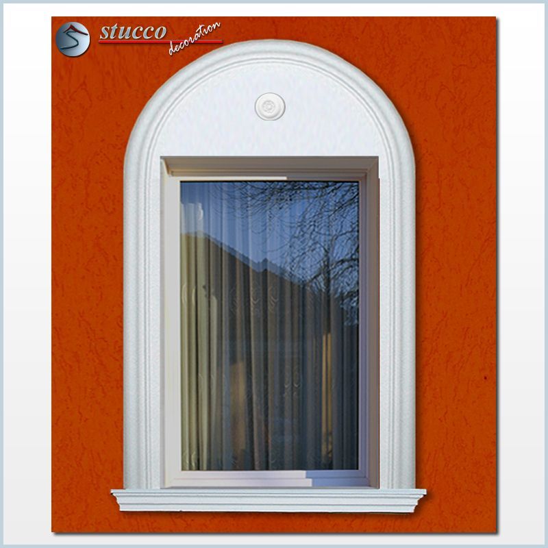 Flexible Stuckleisten zur Fassadenstuck Fensterumrandung