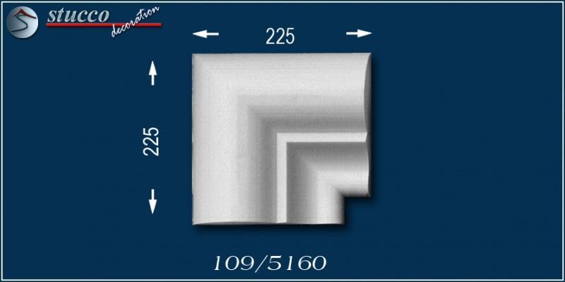 Fassadenstuck inneres Eckelement zum Fenster Singapore 109