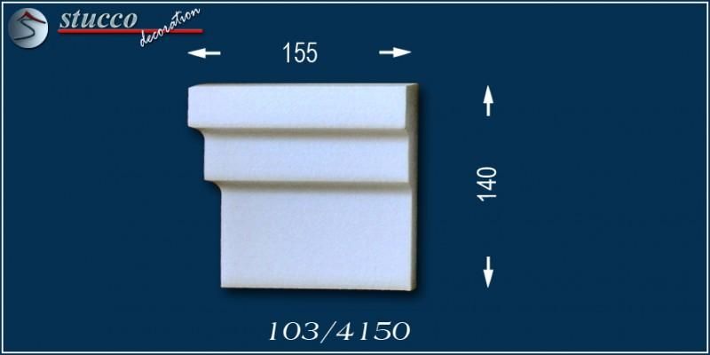 Fassadenstuck linkes Schließelement zum Fenster Bangkok 103