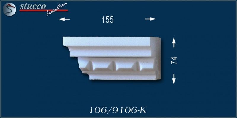 Fensterbank linkes Schließelement zum Fenster Kairo 106-K