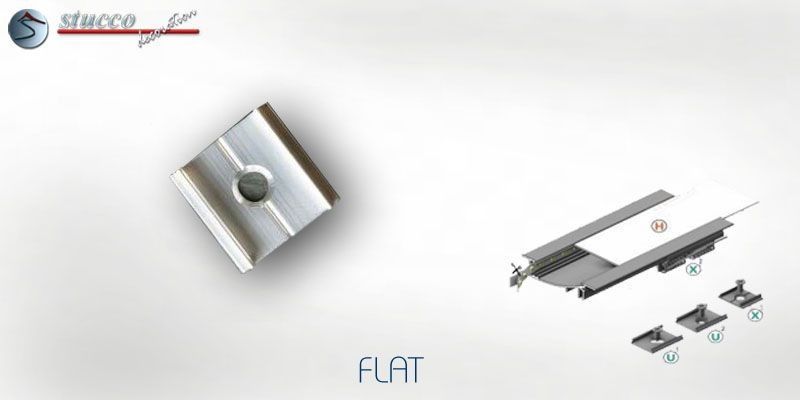 Befestigungsclip für Aluprofil FLAT