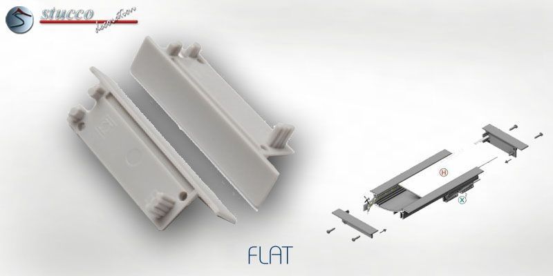 Endkappen für Aluprofil FLAT