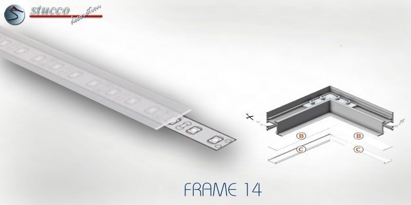 Abdeckung opal B ALU FRAME 14