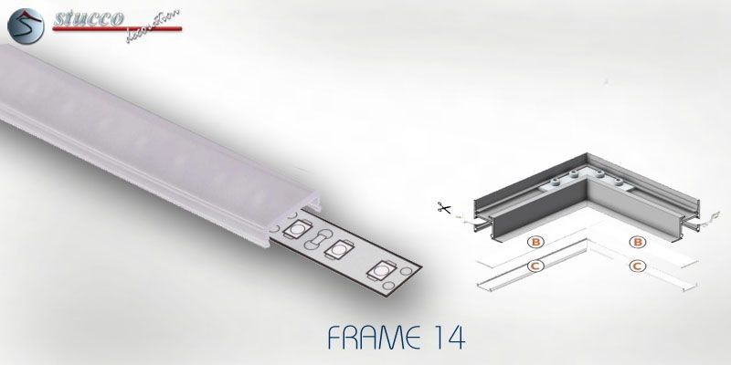 Abdeckung opal C Click ALU FRAME 14