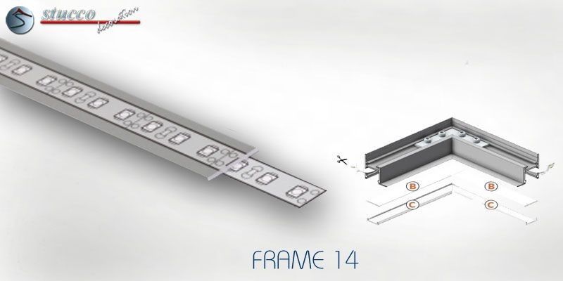 Abdeckung transparent B ALU FRAME 14