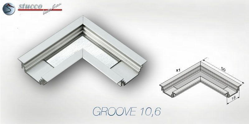 Eckelement Alu GROOVE