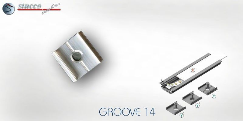 Befestigungsclip Alu 14 mm GROOVE 14
