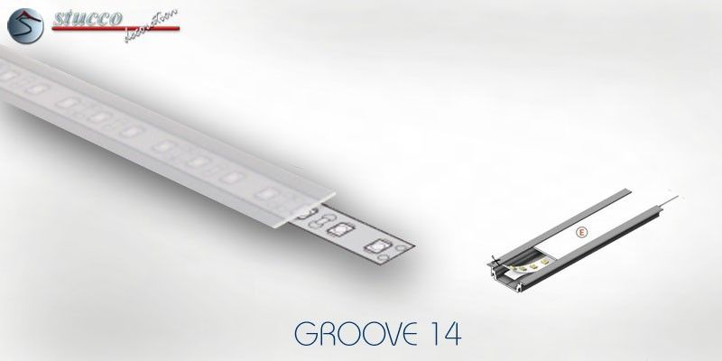 Abdeckung opal E ALU GROOVE 14
