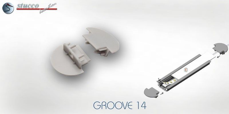 Endkappen Alu GROOVE 14