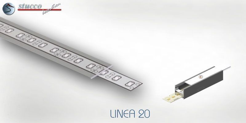 Abdeckung transparent E ALU LINEA 20