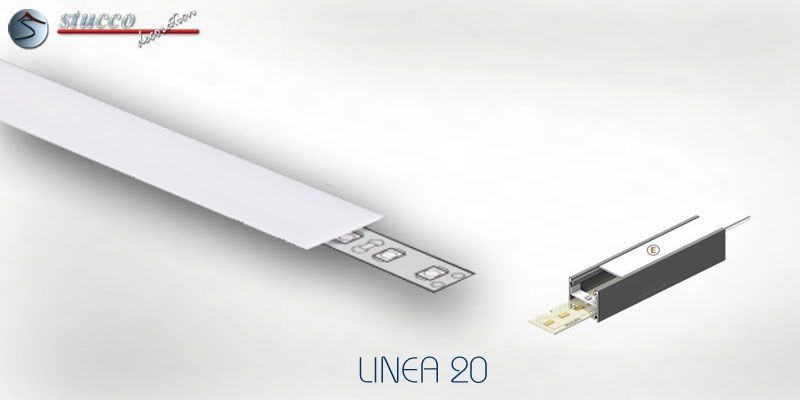 Abdeckung weiss E ALU LINEA 20