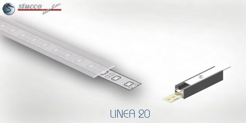 Abdeckung opal E ALU LINEA 20