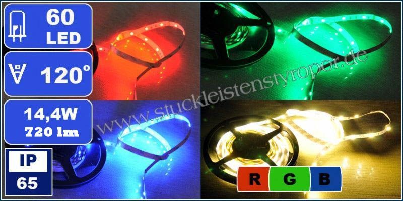 5m RGB-IC LED Streifen 150x WS2811-SMDs 15€/m Komplettset lauflicht möglich 