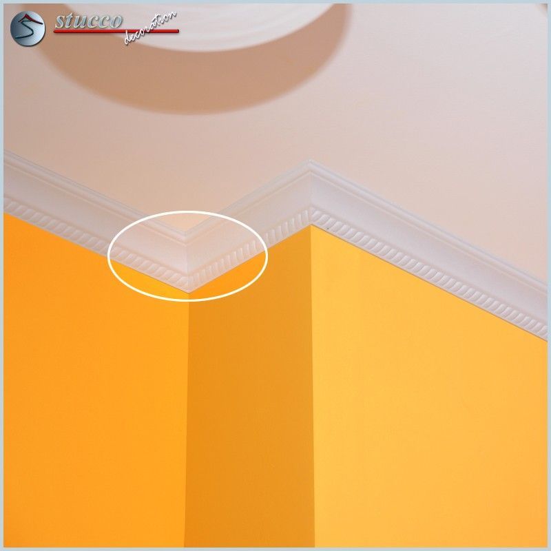 Stuckleisten B7 inneres Eckelement mit Kordelmuster