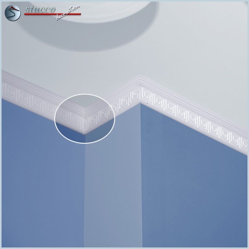 Stuckprofile B21 inneres Eckelement mit antikem Mäanderband-Motiv