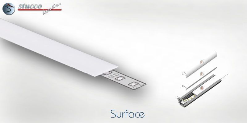 Abdeckung weiss B ALU SURFACE