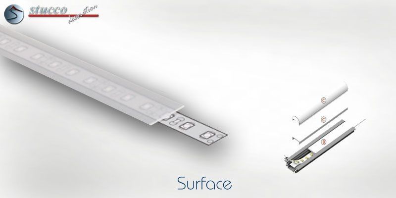 Abdeckung opal B ALU SURFACE