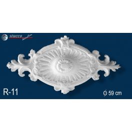Rosace De Plâtre Baroque WD11 – 58x79 Cm – Alabaster – Fait Main – Classique