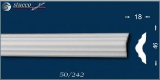 15m Decken Leisten 10x 1,5m S5 Eck Leiste 35x30 mm 3D Optik Zier Profil Styropo 