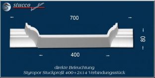 Verbindungsstück für direkte Beleuchtung Trier 400+2x14