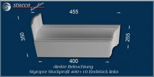 Endstück links für direkte Beleuchtung Bayern 400+10