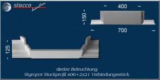 Verbindungsstück für direkte Beleuchtung Düren 400+2x21