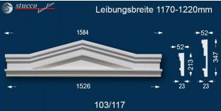 Fassadenstuck Dreieckbekrönung Berlin 103/117 1170-1220