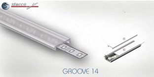 Abdeckung transparent F Click ALU GROOVE 14