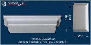 Endstück für direkte Beleuchtung Bayern 400+2x10