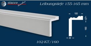 L-Profil für Laibung und Faschen Oxford 102-KT 155-165 mm