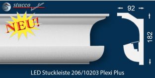 Stuckleisten für indirekte Beleuchtung Nürnberg 206 PLEXI PLUS
