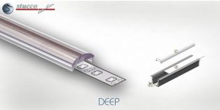 Abdeckung transparent C Click rund ALU DEEP