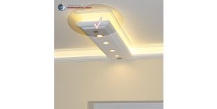 Endstück mit Lüftungsgitter für direkte und indirekte Beleuchtung München 190+2x205 PLEXI PLUS