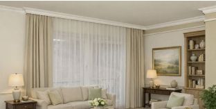 Vorhangleiste zur Stuckleiste Frankfurt 18