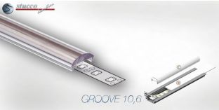 Abdeckung transparent C Click rund ALU GROOVE