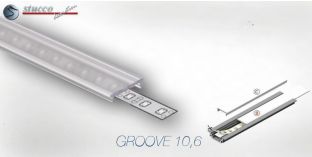 Abdeckung transparent C Click ALU GROOVE
