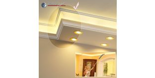 Endstück links zum LED L-Profil München 400+205 PLEXI PLUS
