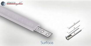 Abdeckung opal C Click ALU SURFACE