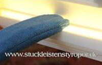 Plexi Plus Stuckleiste entstauben Plexi Plus Stuckleiste entstauben